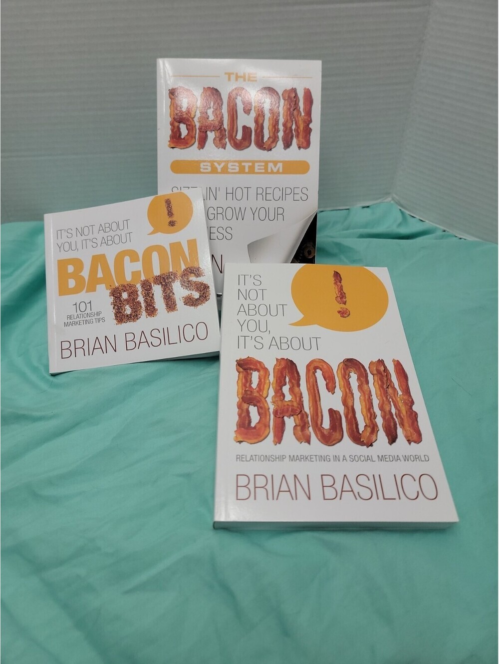 THE BACON System: It's Not About You Its About Bacon 3 Book Lot New Z1